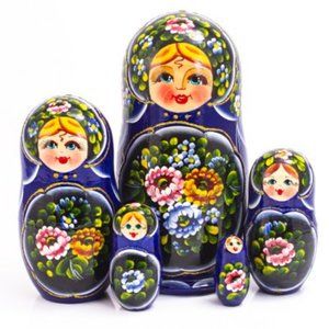 Nesting doll 5 pieces set 7' tall
